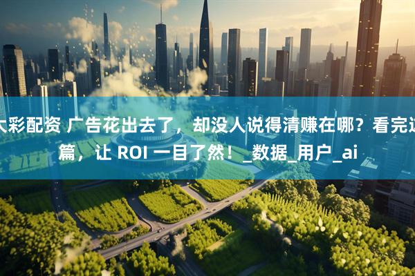 大彩配资 广告花出去了，却没人说得清赚在哪？看完这篇，让 ROI 一目了然！_数据_用户_ai