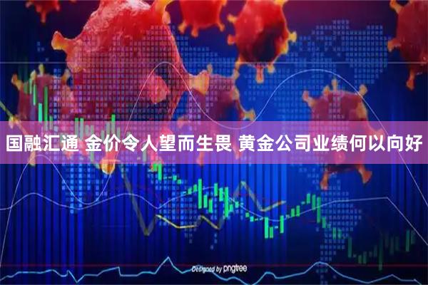国融汇通 金价令人望而生畏 黄金公司业绩何以向好